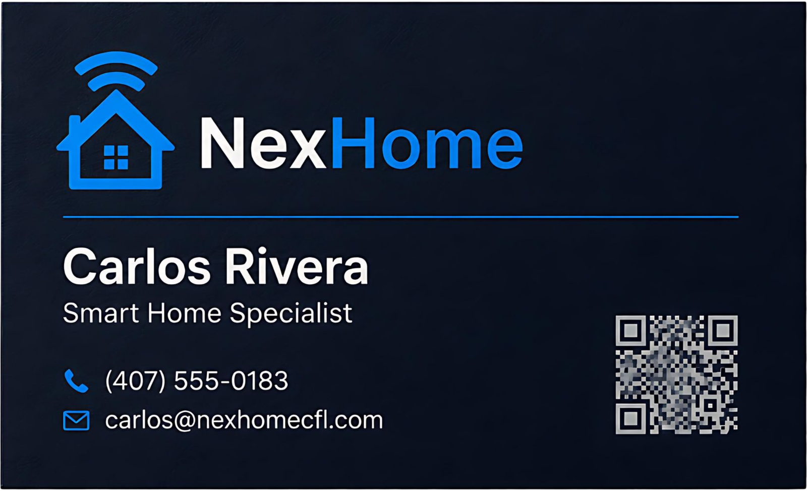 NexHome business card front