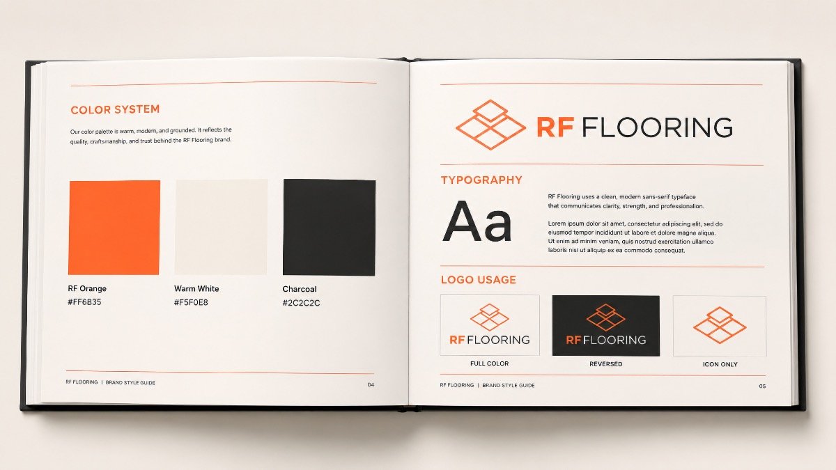RF Flooring brand style guide