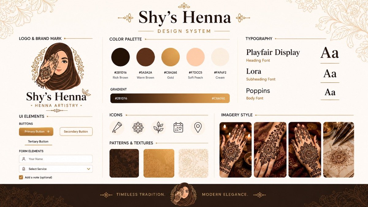 Shy's Henna Art design system
